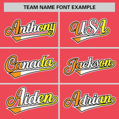 Custom Light Red Maverique For Pride Month Classic Style Authentic Baseball Jersey