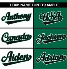 Custom White Kelly Green Stripe-Solid Combo Fashion Authentic Baseball Jersey