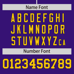 Custom Purple Gold Personalized Phonetic Rhythm Authentic Baseball Jersey