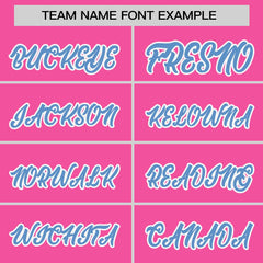 Custom Pink Light Blue-White Stripe Fashion Raglan Sleeves Authentic Baseball Jersey