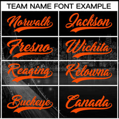 Custom Black Orange-Black San Francisco City Connect Baseball Jersey