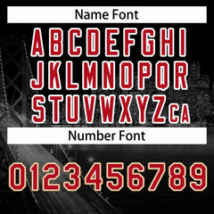 Custom Black Red-White San Francisco City Connect Baseball Jersey