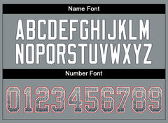 Custom Gray White-Navy Drift Fashion Mesh Authentic Football Jersey