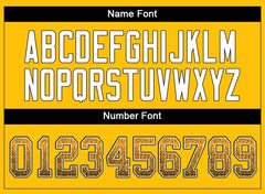 Custom Gold Black-White Drift Fashion Mesh Authentic Football Jersey