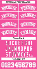Custom Pink White-Pink Classic Style Baseball Jersey For Women