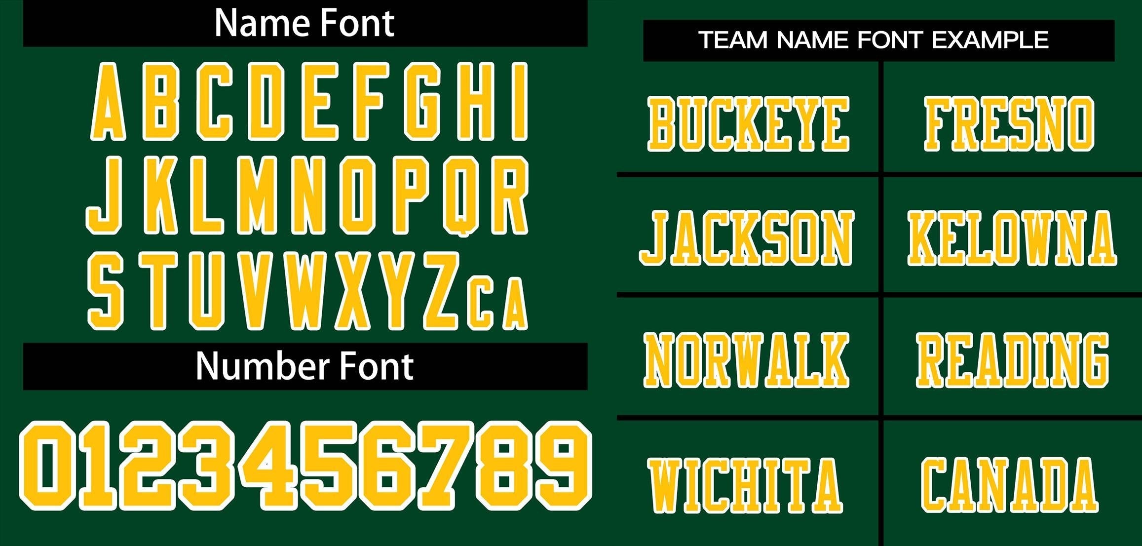 Custom Green Gold-White Classic Style Mesh Authentic Football Jersey