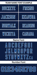 Custom Navy Royal Insert Color Design Mesh Authentic Football Jersey