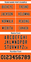 Custom Orange Black Insert Color Design Mesh Authentic Football Jersey