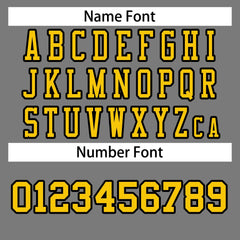 Custom Gray Gold-Black Classic Style Authentic Football Jersey