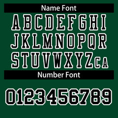 Custom Green Black-White Classic Style Authentic Football Jersey