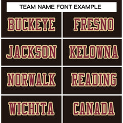 Custom Brown Crimson-Old Gold Classic Style Authentic Football Jersey