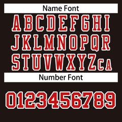 Custom Brown Red-White Classic Style Authentic Football Jersey