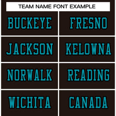 Custom Brown Aqua-Black Classic Style Authentic Football Jersey