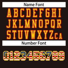 Custom Brown Gold-Red Classic Style Authentic Football Jersey