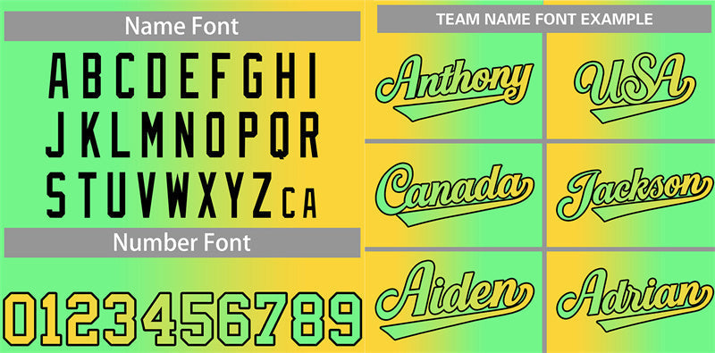 Custom Neon Green Yellow-Black Gradient Fashion Authentic Baseball Jersey