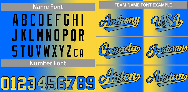 Custom Powder Blue Gold-Black Gradient Fashion Authentic Baseball Jersey