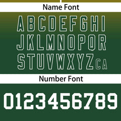 Custom Yellow Green-White Gradient Fashion Authentic Pullover Pinstripe Baseball Jersey