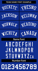 Custom Royal White Classic Tops Basketball Jersey