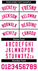 Custom White Pink Classic Tops Basketball Jersey