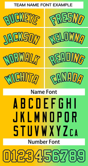 Custom Yellow Neon Green-Black Gradient Fashion Tops Basketball Jersey