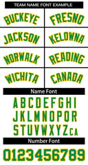 Custom White Green-Yellow Classic Tops Basketball Jersey