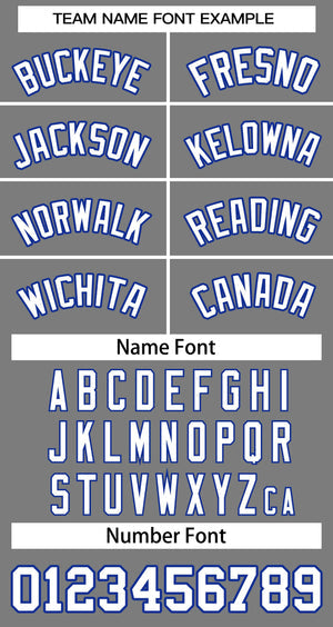 Custom Dark Gray White-Royal Classic Tops Basketball Jersey