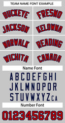 Custom Gray Red-Navy Classic Tops Basketball Jersey