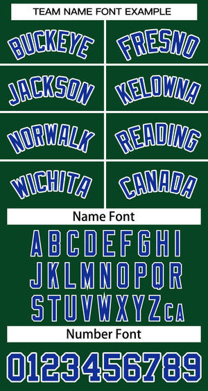 Custom Green Royal-White Classic Tops Basketball Jersey