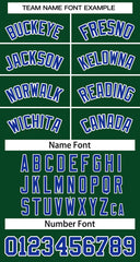 Custom Green Royal-White Classic Tops Basketball Jersey