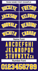 Custom Purple Gold-White Classic Tops Basketball Jersey