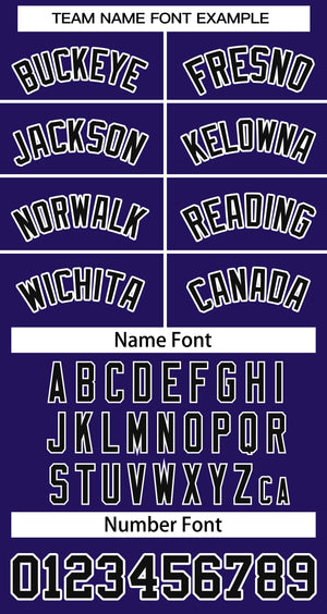 Custom Purple Black-White Classic Tops Basketball Jersey