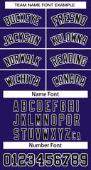 Custom Purple Black-White Classic Tops Basketball Jersey