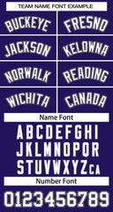 Custom Purple White-Black Classic Tops Basketball Jersey