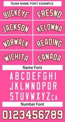 Custom Pink White-Orange Classic Tops Basketball Jersey