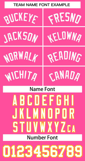 Custom Pink White Classic Tops Basketball Jersey