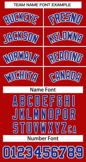 Custom Red Royal-White Classic Tops Basketball Jersey
