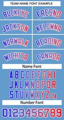 Custom Light Blue Blue-White Classic Gradient Fashion Tops Basketball Jersey