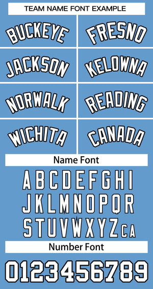 Custom Light Blue White-Black Classic Tops Basketball Jersey