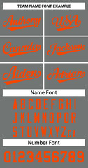 Custom Dark Gray Orange Classic Tops Basketball Jersey
