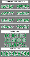 Custom Dark Gray Kelly Green-White Classic Tops Basketball Jersey