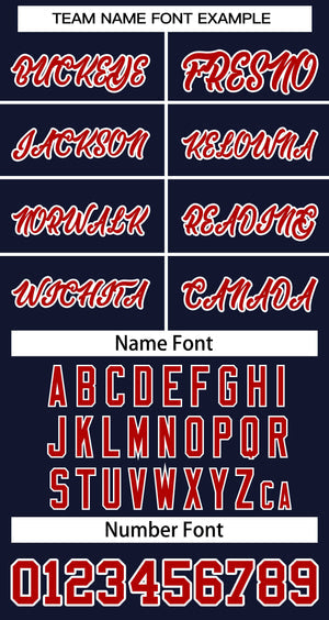 Custom Navy Red-White Classic Tops Basketball Jersey