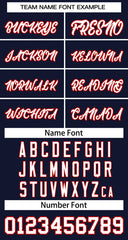 Custom Navy White-Red Classic Tops Basketball Jersey