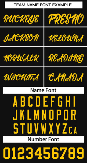 Custom Black Yellow Classic Tops Basketball Jersey