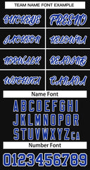 Custom Black Royal-White Classic Tops Basketball Jersey