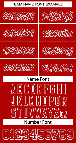 Custom Red Red-White Classic Tops Basketball Jersey