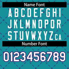 Custom Teal White-Purple Rhombus Authentic Baseball Jersey