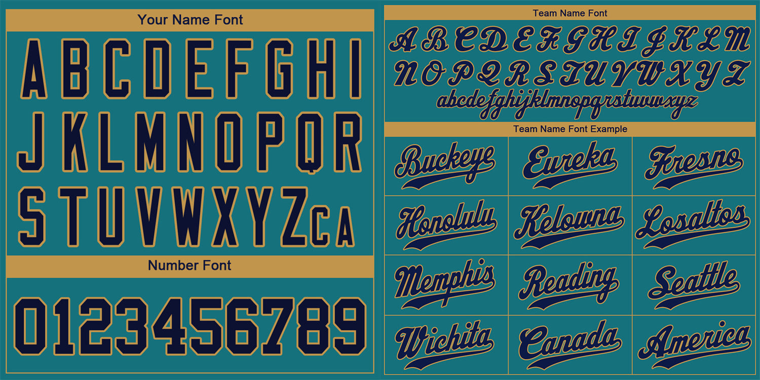 Custom Aqua Royal-Old Gold Classic Style Authentic Baseball Jersey