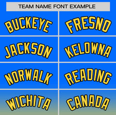 Custom Royal Gold Gradient Fashion Tops Mesh Basketball Jersey For Women