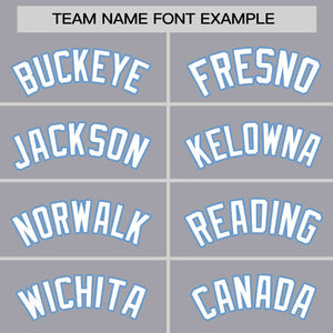 Custom Light Gray White-Light Blue Thick Slash Fashion Tops Mesh Basketball Jersey For Women