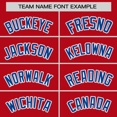 Custom Red Royal-White Thick Slash Fashion Tops Mesh Basketball Jersey For Women